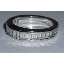 Afbeelding in Gallery-weergave laden, Emerald Cut & Baguettes geslepen diamanten ring 3,53 karaat witgoud 14K - harrychadent.nl