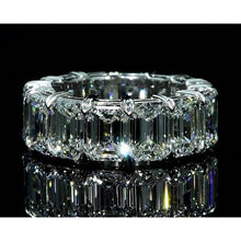 Afbeelding in Gallery-weergave laden, Eternity Band 11.20 Karaat Emerald Cut Wit Goud 14K Nieuw - harrychadent.nl