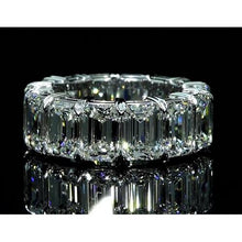 Afbeelding in Gallery-weergave laden, Eternity Band 11.20 Karaat Emerald Cut Wit Goud 14K Nieuw - harrychadent.nl