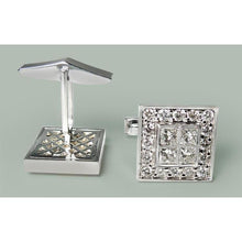 Afbeelding in Gallery-weergave laden, Extra grote manchetknopen 2 Cm X 2 Cm 8 Ct Diamant Wg Herenaccessoires - harrychadent.nl