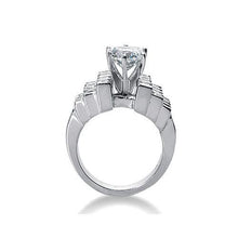 Afbeelding in Gallery-weergave laden, Fancy verlovingsring met diamanten 3.51 karaat witgoud 14K - harrychadent.nl