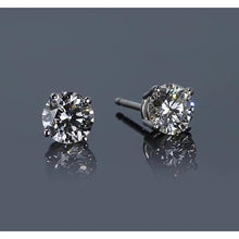 Afbeelding in Gallery-weergave laden, Four Prong Diamond Stud Earring 1,30 karaat witgoud 14K sieraden - harrychadent.nl