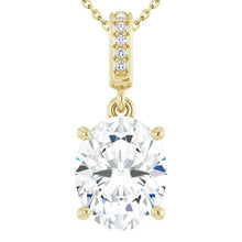 Afbeelding in Gallery-weergave laden, Geel goud 14K 3,25 karaat sprankelende diamanten hanger ketting - harrychadent.nl