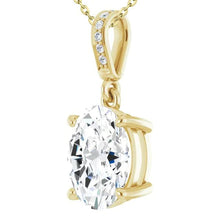 Afbeelding in Gallery-weergave laden, Geel goud 14K 3,25 karaat sprankelende diamanten hanger ketting - harrychadent.nl