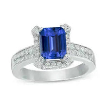 Afbeelding in Gallery-weergave laden, echte round diamant 3.50karaat ring vooraanzicht