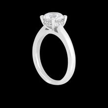 Afbeelding in Gallery-weergave laden, Gouden verborgen Halo diamanten verlovingsring met accenten