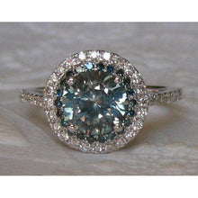 Afbeelding in Gallery-weergave laden, Groene Saffier Cocktail Ring