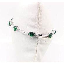 Afbeelding in Gallery-weergave laden, Groene smaragd hartvorm diamanten armband 9,54 karaat sieraden - harrychadent.nl