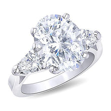 Afbeelding in Gallery-weergave laden, Grote 4.31 karaat drie stenen diamanten jubileum ring sieraden - harrychadent.nl