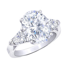 Afbeelding in Gallery-weergave laden, Grote 4.31 karaat drie stenen diamanten jubileum ring sieraden - harrychadent.nl