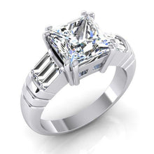 Afbeelding in Gallery-weergave laden, Grote diamanten ring 4,50 ct. Diamanten drie stenen gouden verlovingsring - harrychadent.nl