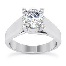 Afbeelding in Gallery-weergave laden, Grote diamanten solitaire ring 3,01 ct. Witgouden 14K sieraden - harrychadent.nl