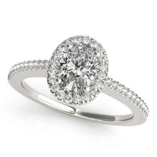 Afbeelding in Gallery-weergave laden, Halo Fancy verjaardag diamanten verlovingsring 1,94 karaat sieraden WG 14K - harrychadent.nl