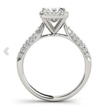 Afbeelding in Gallery-weergave laden, Halo diamanten verlovingsring 1.75 karaat wit goud 14K Nieuw - harrychadent.nl
