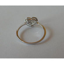 Afbeelding in Gallery-weergave laden, Hartvorm dubbele rij diamanten Halo Ring 0.50 karaat witgoud 14K - harrychadent.nl