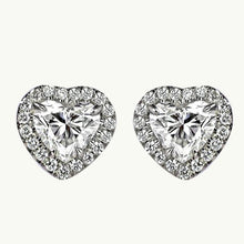 Afbeelding in Gallery-weergave laden, echte heart diamant 2.38karaat oorbel vooraanzicht