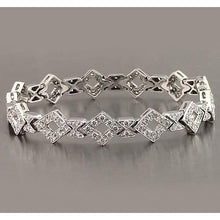 Afbeelding in Gallery-weergave laden, Heren Witgouden Echt Diamanten Armband 3.50 Karaat Sieraden Nieuw