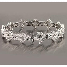 Afbeelding in Gallery-weergave laden, Heren Witgouden Echt Diamanten Armband 3.50 Karaat Sieraden Nieuw
