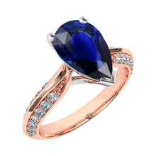 Afbeelding in Gallery-weergave laden, echte round diamant 5.50karaat ring vooraanzicht