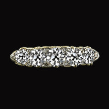 Afbeelding in Gallery-weergave laden, Jubileumband ronde oude mijnwerker diamant 5 stenen sieraden 5 karaat - harrychadent.nl