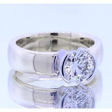 Afbeelding in Gallery-weergave laden, Klassieke stijl 1 karaat ronde diamanten halve ring voor heren - harrychadent.nl