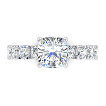 Afbeelding in Gallery-weergave laden, Kussen Jubileum Band Ring 4 Kt. Gouden Damesjuwelen