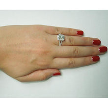 Afbeelding in Gallery-weergave laden, Kussen diamanten koninklijke verloving Halo Ring 2.75 karaat witgoud 14K - harrychadent.nl