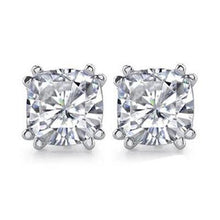 Afbeelding in Gallery-weergave laden, Kussen Groot 4 Cts. Echt Diamanten Oorknopjes Sieraden