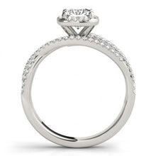 Afbeelding in Gallery-weergave laden, Middenkussen Diamant Halo Verlovingsring 1,74 Ct. Wit goud 14K - harrychadent.nl