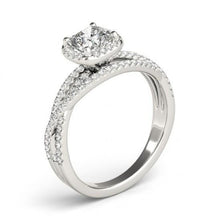 Afbeelding in Gallery-weergave laden, Middenkussen Diamant Halo Verlovingsring 1,74 Ct. Wit goud 14K - harrychadent.nl
