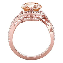 Afbeelding in Gallery-weergave laden, Morganite Cocktail Ring