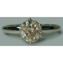 Afbeelding in Gallery-weergave laden, Natuurlijk 1.50 karaat Ronde Diamanten Solitaire Verlovingsring Sieraden