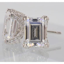 Afbeelding in Gallery-weergave laden, Natuurlijke diamanten studs Emerald Cut 1,50 karaat - harrychadent.nl