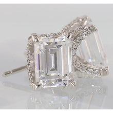 Afbeelding in Gallery-weergave laden, Natuurlijke diamanten studs Emerald Cut 1,50 karaat - harrychadent.nl