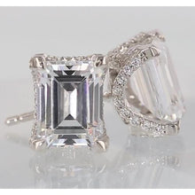 Afbeelding in Gallery-weergave laden, Natuurlijke diamanten studs Emerald Cut 1,50 karaat - harrychadent.nl