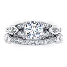 Afbeelding in Gallery-weergave laden, Oude Mijnwerker Diamantenring Gespleten Schacht Vrouwen Sieraden