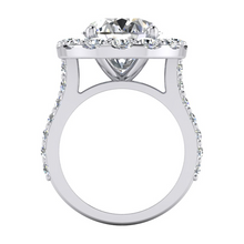 Afbeelding in Gallery-weergave laden, Ovale Halo Diamanten Ring Witgoud 14K Sieraden Voor Vrouwen