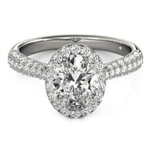 Afbeelding in Gallery-weergave laden, echte round diamant 1.75karaat ring bovenaanzicht