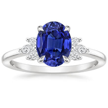 Afbeelding in Gallery-weergave laden, echte oval diamant 4.50karaat ring vooraanzicht