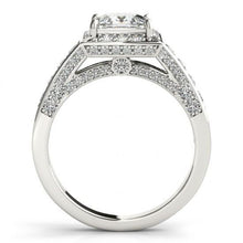 Afbeelding in Gallery-weergave laden, echte princess diamant 1.75karaat ring zijaanzicht