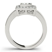 Afbeelding in Gallery-weergave laden, echte princess diamant 1.50karaat ring zijaanzicht