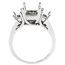 Afbeelding in Gallery-weergave laden, Prinses geslepen diamanten verlovingsring 3 steen 4 karaat witgoud - harrychadent.nl