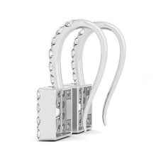 Afbeelding in Gallery-weergave laden, Prinses & ronde diamanten 2.20 karaat Dangle Oorbellen wit goud 14K - harrychadent.nl