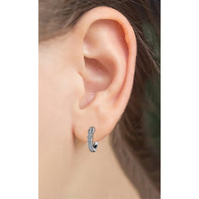 Afbeelding in Gallery-weergave laden, Prong Set Wit Goud Bekleed Hoepel Echt Diamanten Oorbellen 2,20 Ct Rond Geslepen