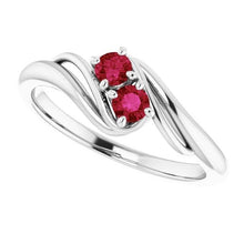 Afbeelding in Gallery-weergave laden, Ring Birmese Robijn 0,50 Karaat Twisted Style Prong Setting Sieraden Nieuw - harrychadent.nl