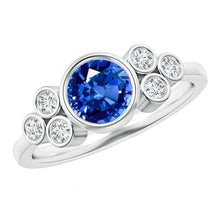 Afbeelding in Gallery-weergave laden, echte round diamant 2.70karaat ring close-up detail