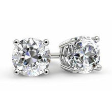 Afbeelding in Gallery-weergave laden, GIA-gecertificeerd Natuurlijke Diamanten Oorbel 4.18ct - Witgoud 14K