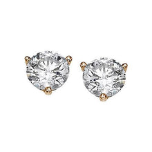 Afbeelding in Gallery-weergave laden, Ronde Diamanten Stud Earring 2,80 Carat Diamant Martini Stijl YG - harrychadent.nl
