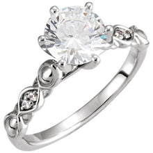 Afbeelding in Gallery-weergave laden, echte round diamant 1.60karaat ring vooraanzicht
