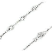 Afbeelding in Gallery-weergave laden, Ronde Diamond Station Armband 3,30 karaat 11 stenen wit goud 14K - harrychadent.nl